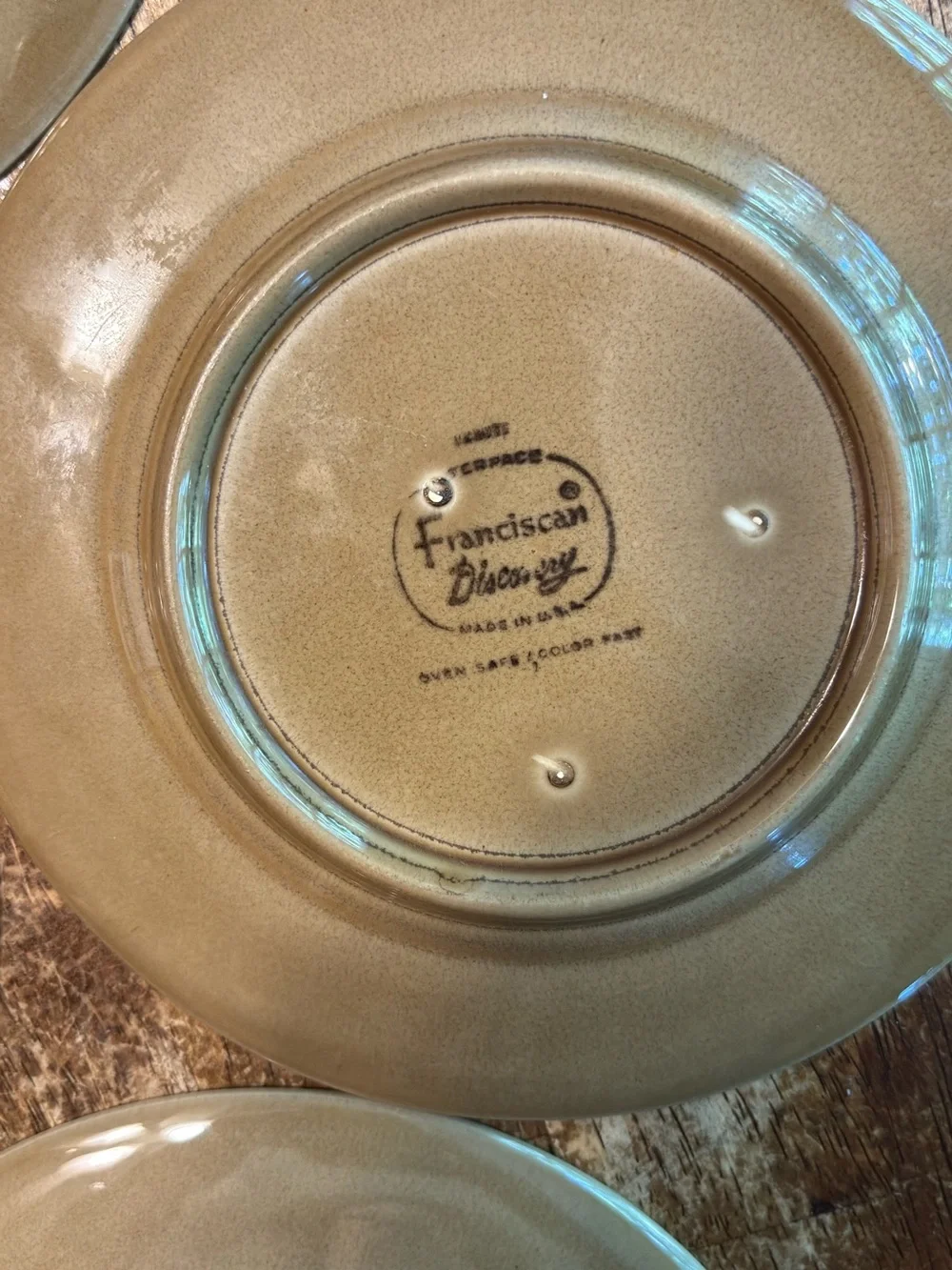 Vintage Franciscan DISCOVERY TAHITI Ceramic Plates, Set Of 4, 6.25”